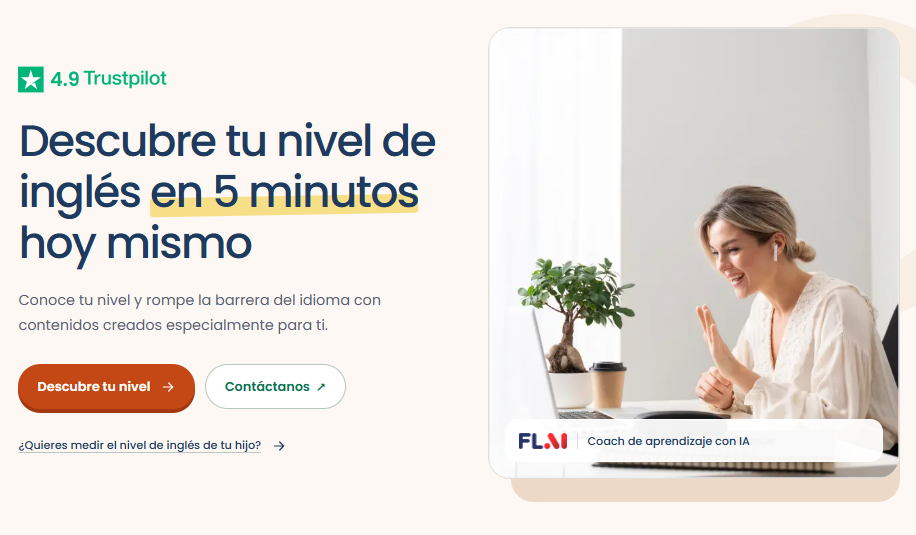 Prueba de nivel de inglés de Flalingo